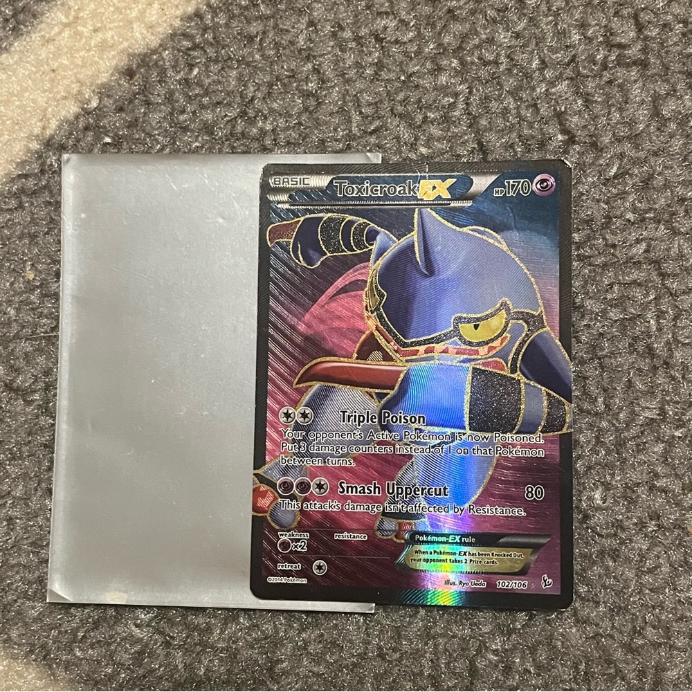 Toxicroak EX pokemon card